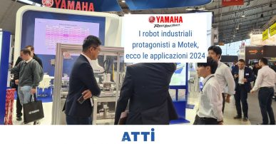 lo stand di MOTEK 2024 con i robot Yamaha